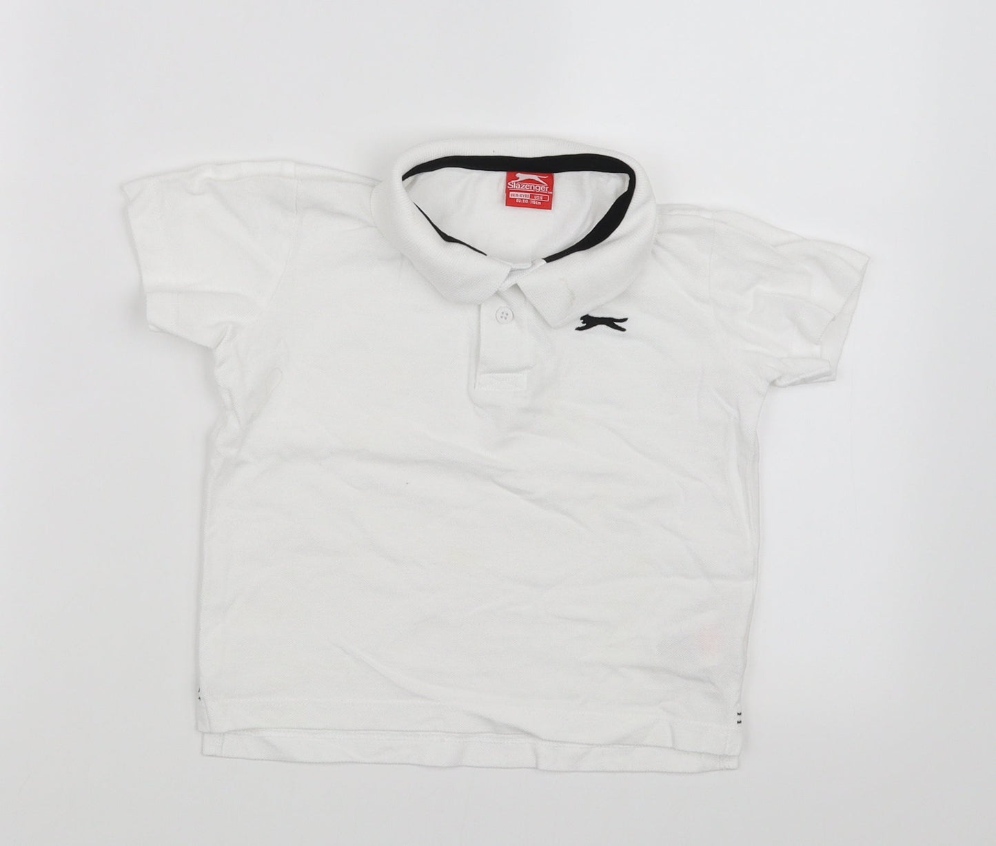 Slazenger Boys White   Basic Polo Size 5-6 Years