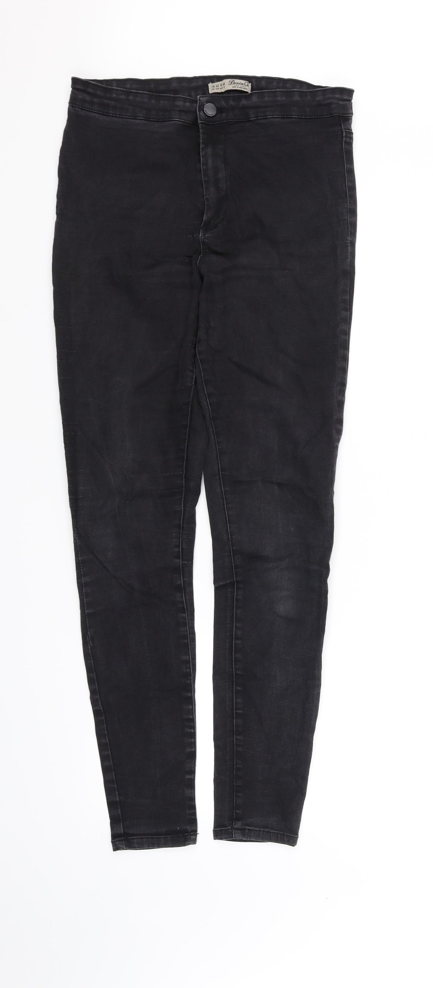 deniem & co Womens Black   Straight Jeans Size 14 L32 in