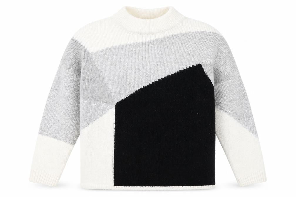 Front view of Papaya women’s black knit jumper, size M