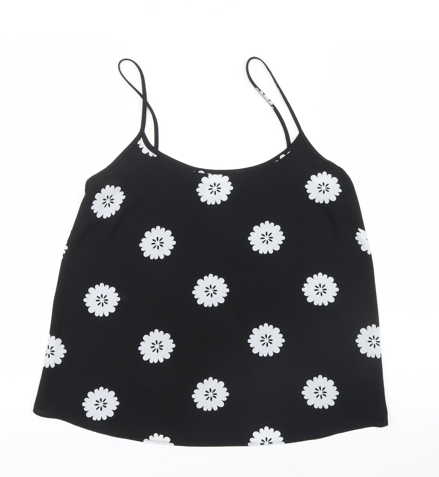 Papaya Womens Black Floral  Camisole Blouse Size 8