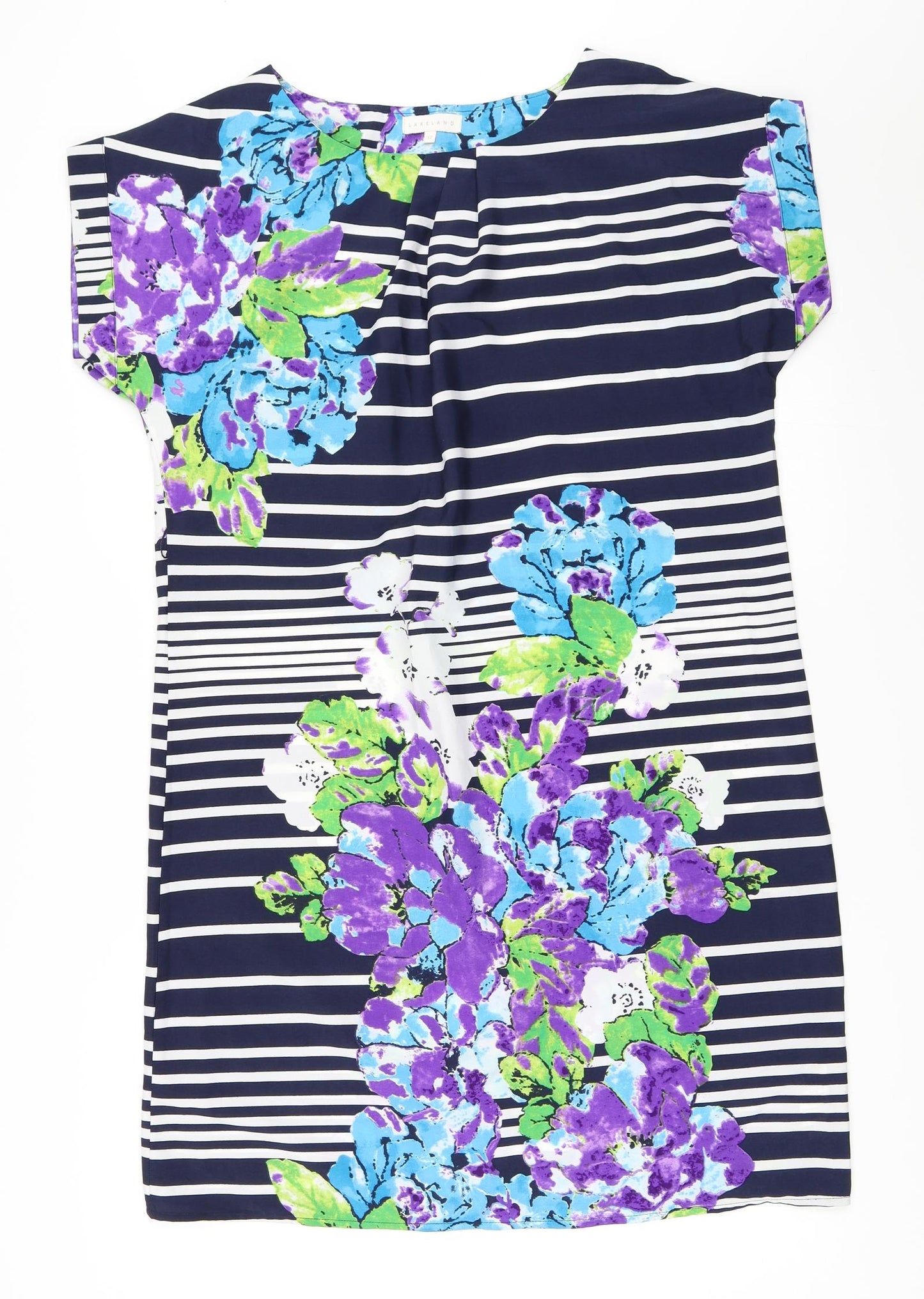 Lakeland Womens Blue Striped  Shift  Size 12