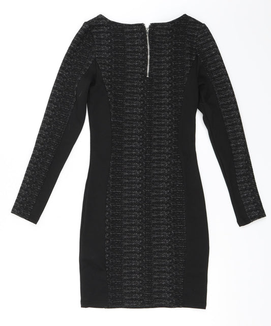 H&M Womens Black   Bodycon  Size 6