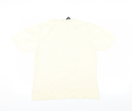 Lands End Womens Yellow   Basic T-Shirt Size 10