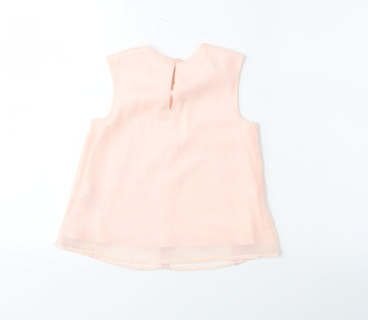 George Girls Pink   Basic Blouse Size 5-6 Years