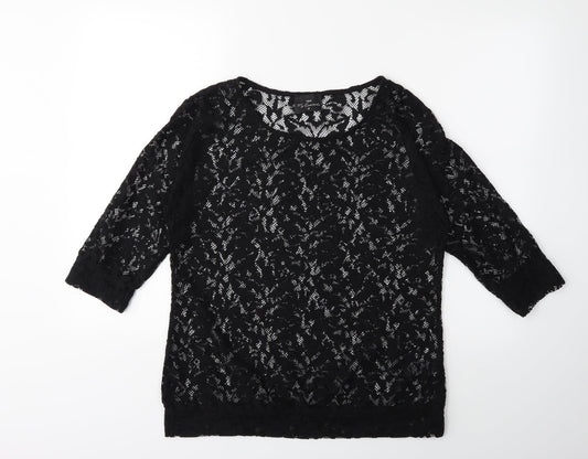 NEXT Womens Black   Basic T-Shirt Size 10