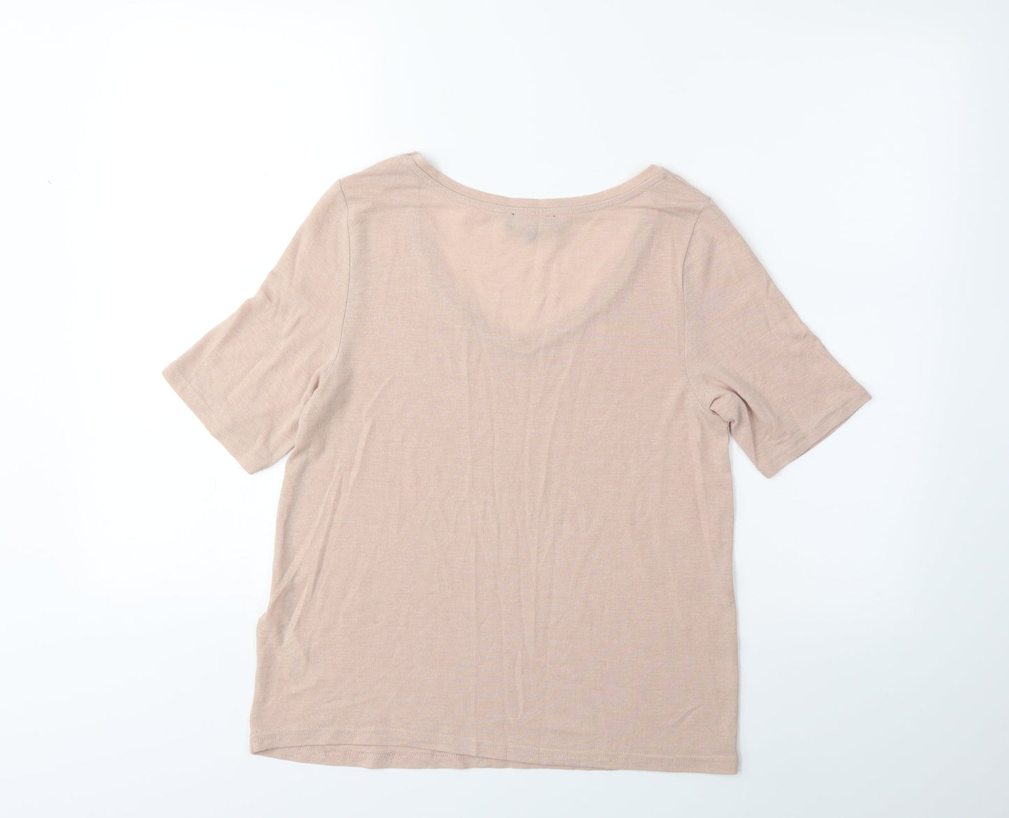 New Look Womens Beige   Basic T-Shirt Size 10