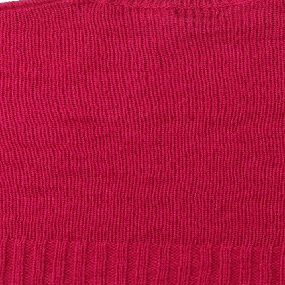 New Look Womens Pink  Knit Pullover Jumper Size L