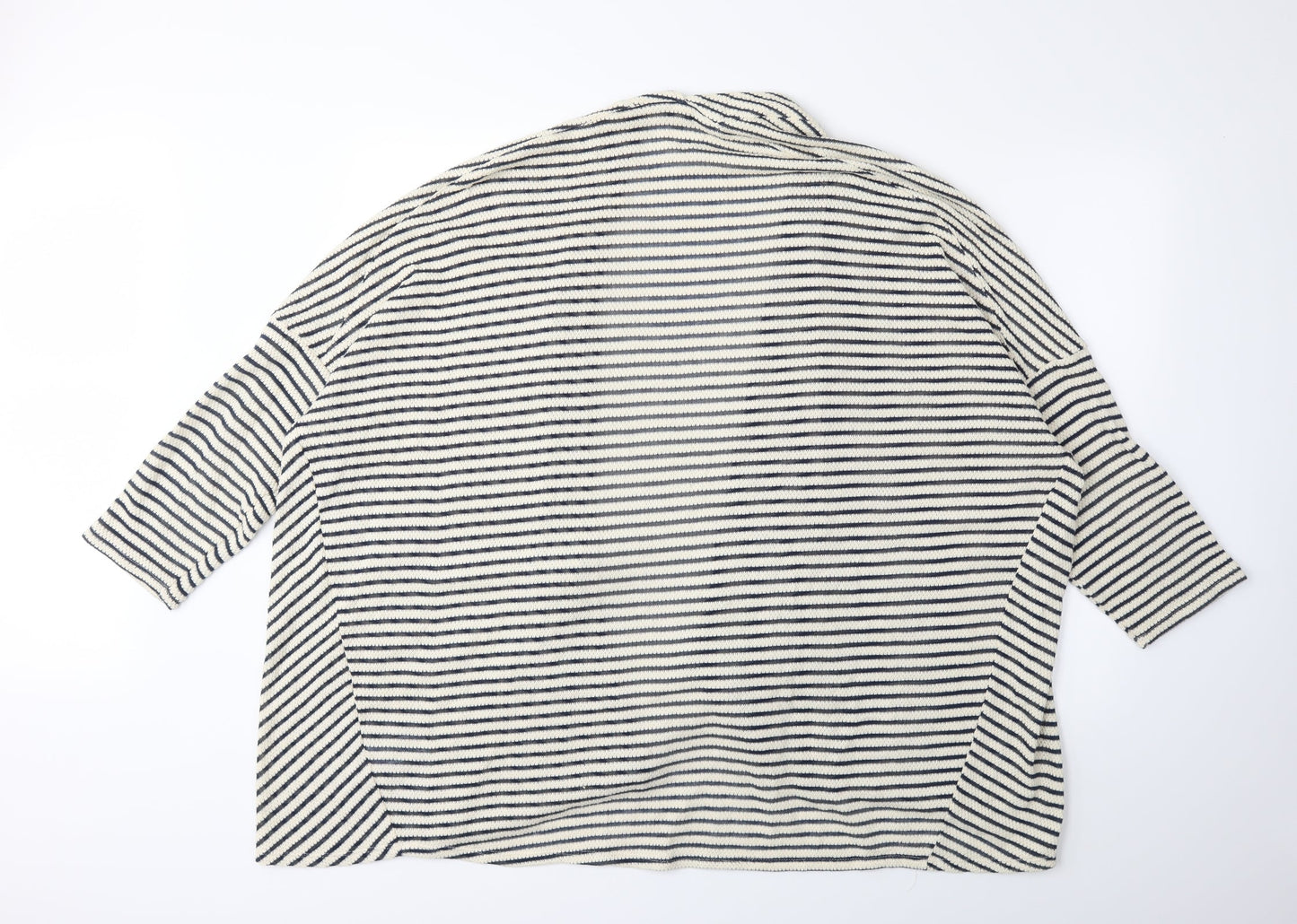 Papaya Womens Blue Striped  Cardigan Jumper Size 20