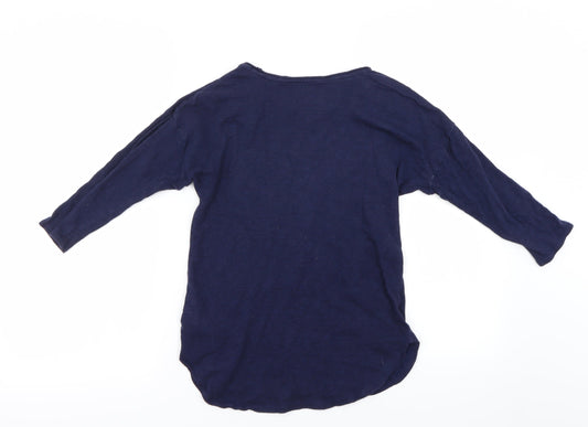Gap Girls Blue   Basic T-Shirt Size 8 Years