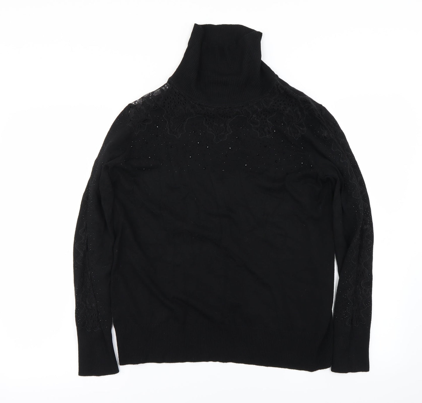 Anthology Womens Black   Pullover Jumper Size 14