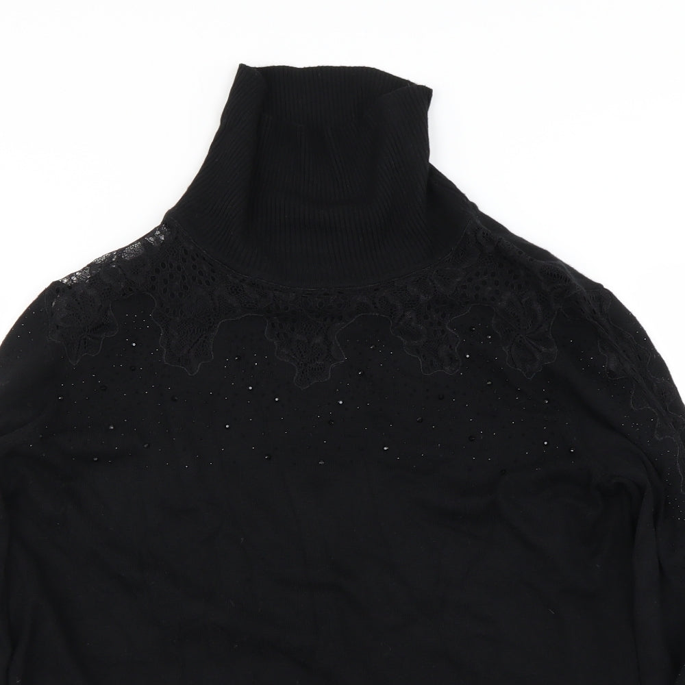 Anthology Womens Black   Pullover Jumper Size 14