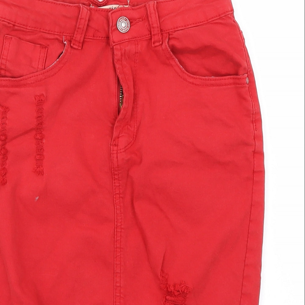 My Bestiny  Womens Red   A-Line Skirt