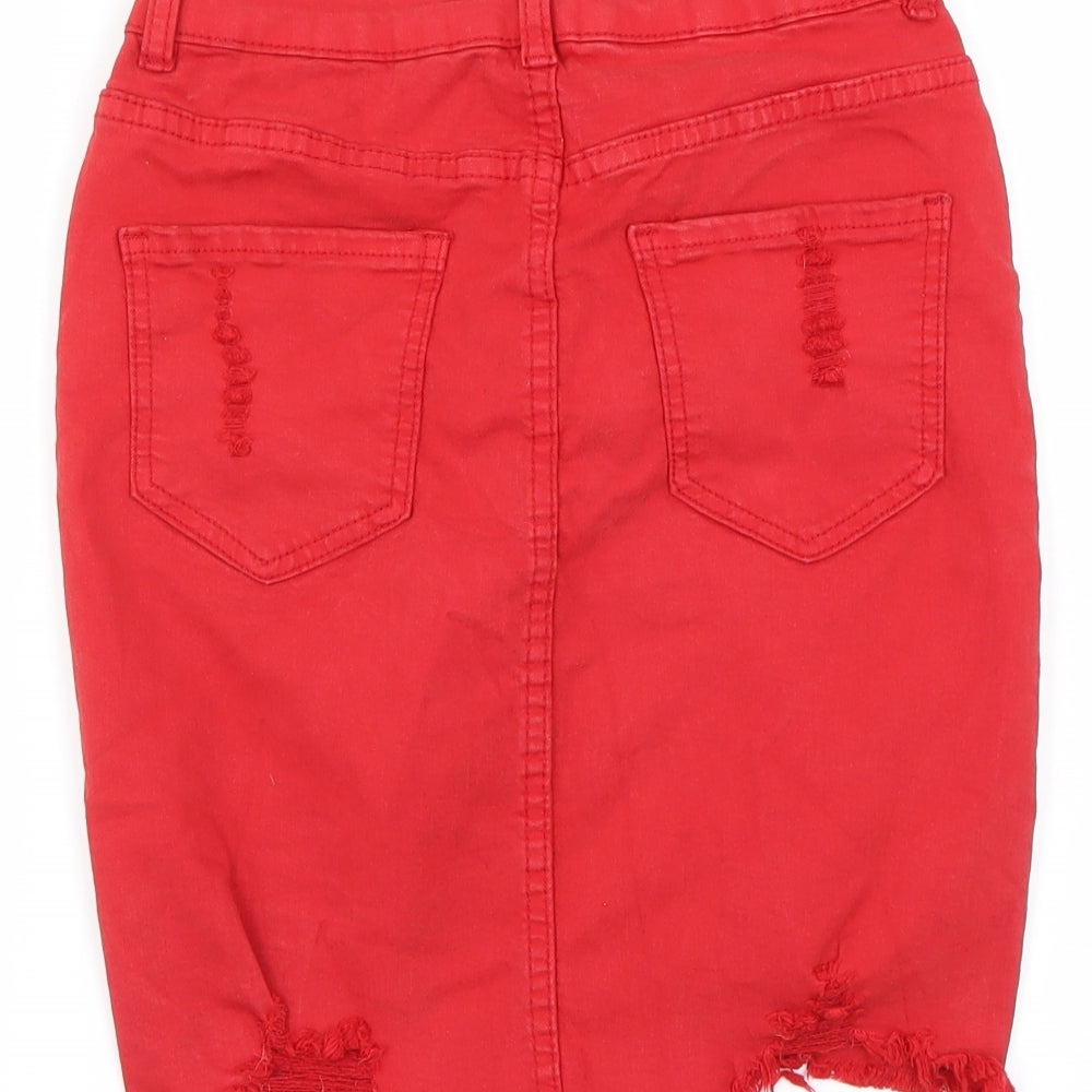 My Bestiny  Womens Red   A-Line Skirt