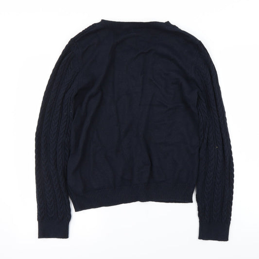 H&M Mens Blue   Pullover Jumper Size L