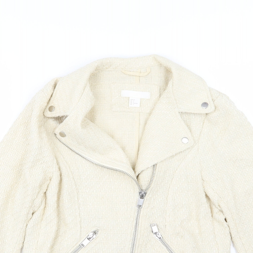 H&M Womens Ivory   Jacket  Size 8