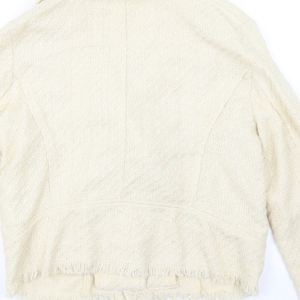 H&M Womens Ivory   Jacket  Size 8