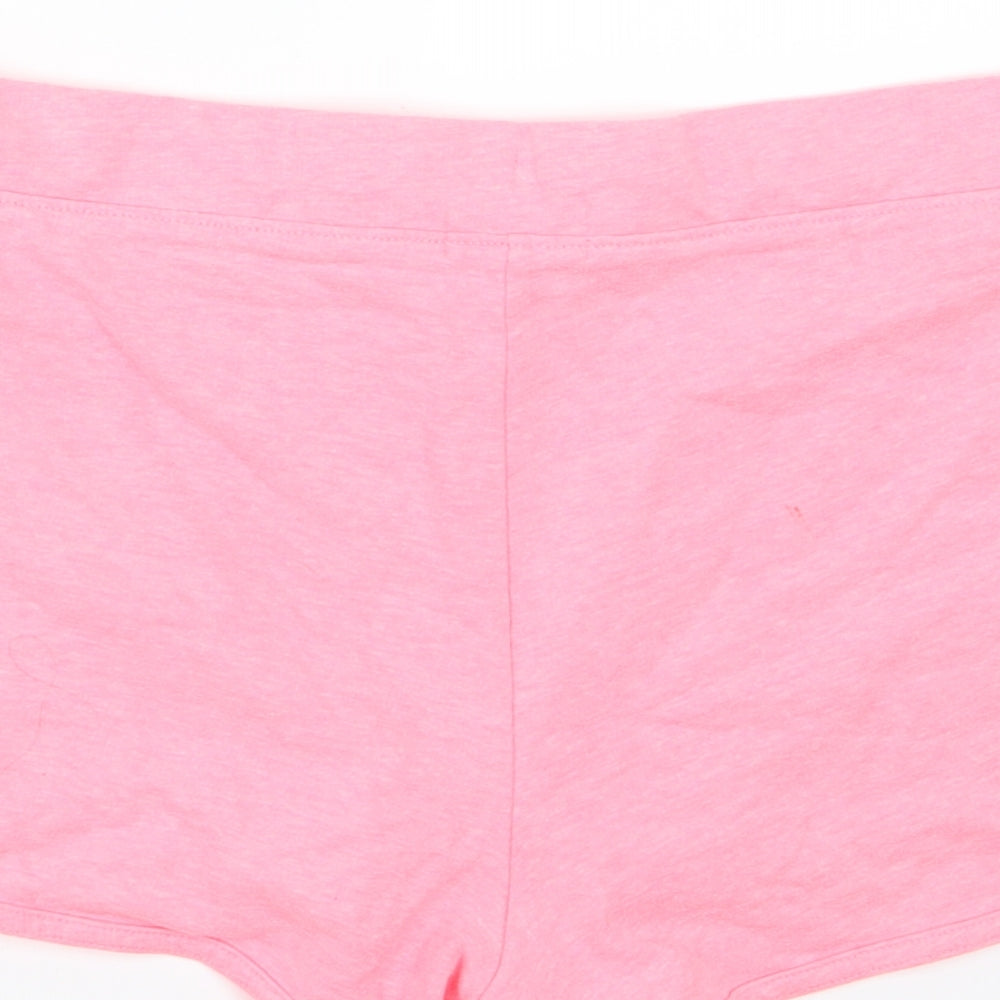 Papaya Womens Pink  Jersey Sweat Shorts Size 12