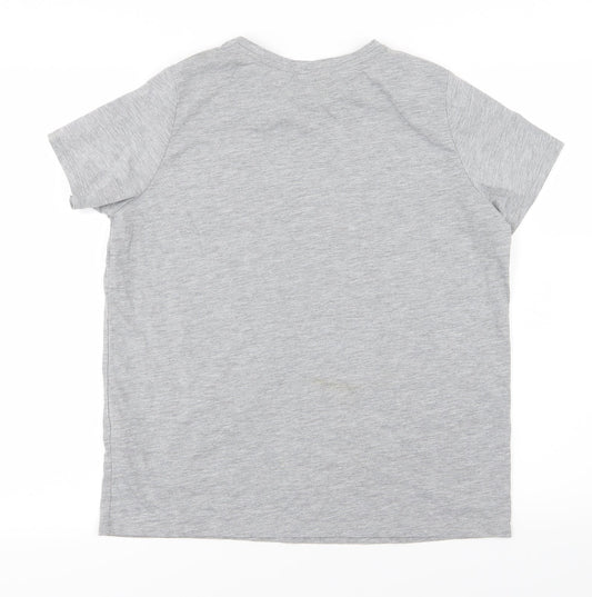 Bravado Womens Grey  Jersey Basic T-Shirt Size M  - Thank U, next
