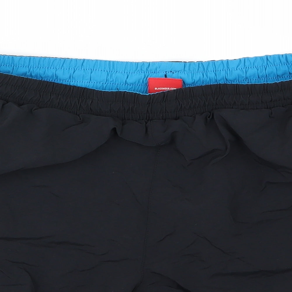 Slazenger Boys Black   Sweat Shorts Size 13 Years