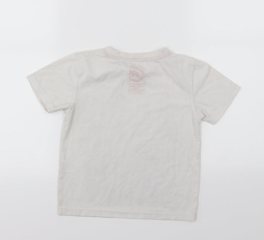 Ecko Unltd. Boys White  Jersey Basic T-Shirt Size 4-5 Years