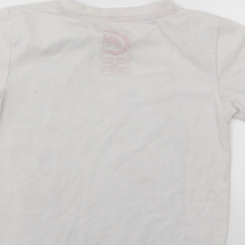 Ecko Unltd. Boys White  Jersey Basic T-Shirt Size 4-5 Years