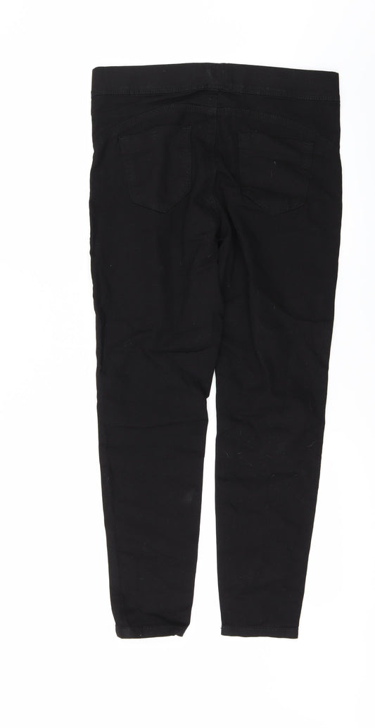Denim & Co. Womens Black  Denim Jegging Jeans Size 12 L27 in