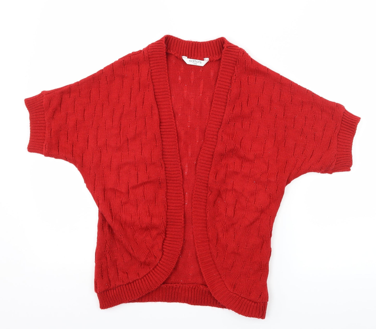 Editions Womens Red   Cardigan Jumper Size S