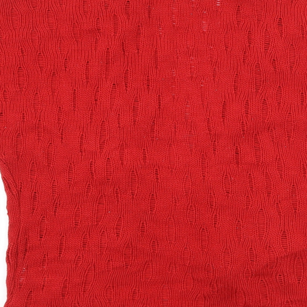 Editions Womens Red   Cardigan Jumper Size S