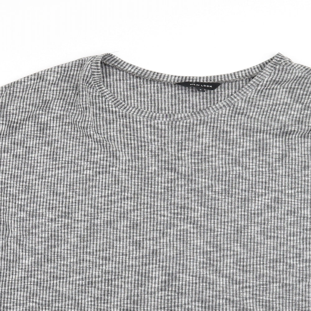 New Look Womens Grey   Basic T-Shirt Size 6