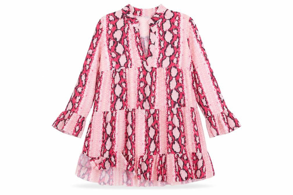 Womens Pink Animal Print  Trapeze & Swing  Size 10