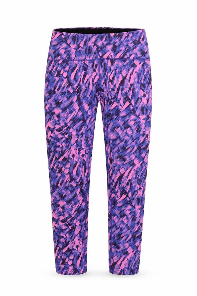 Front view of Tuff Athletics women’s purple bloomer trousers, size XS, 24-inch leg