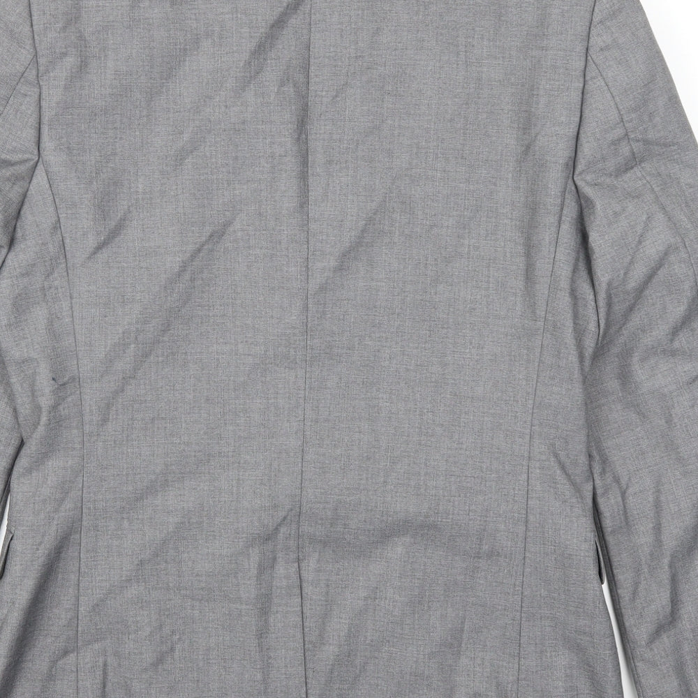 Topman Mens Grey   Jacket Suit Jacket Size 38