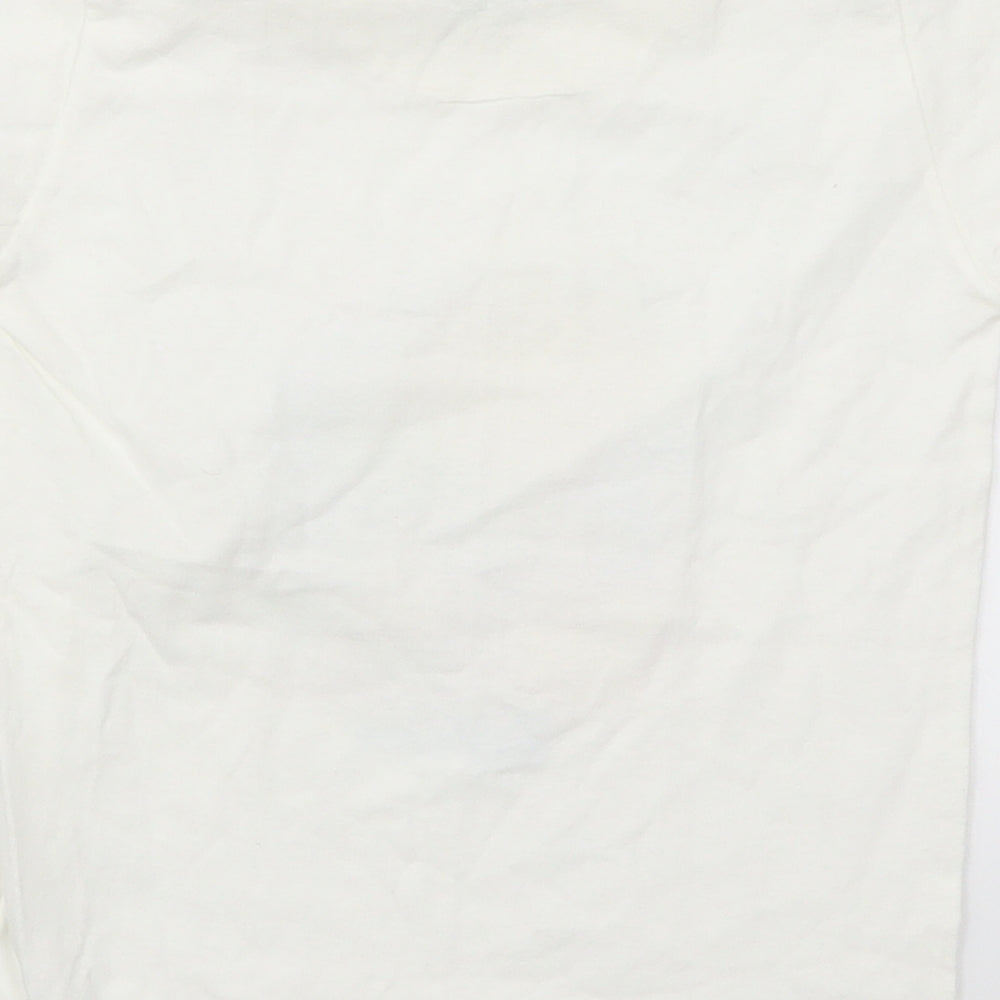 River Bay Boys White   Basic T-Shirt Size 4 Years  - Turtle Barbados