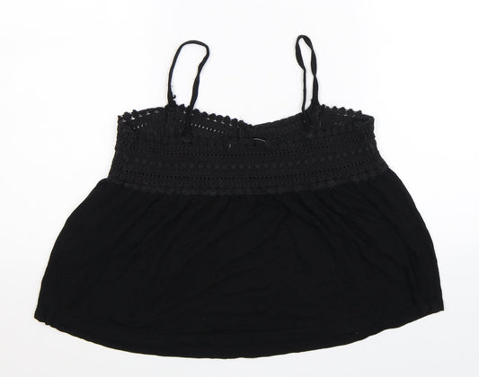 Lefties Womens Black   Cropped Tank Size M