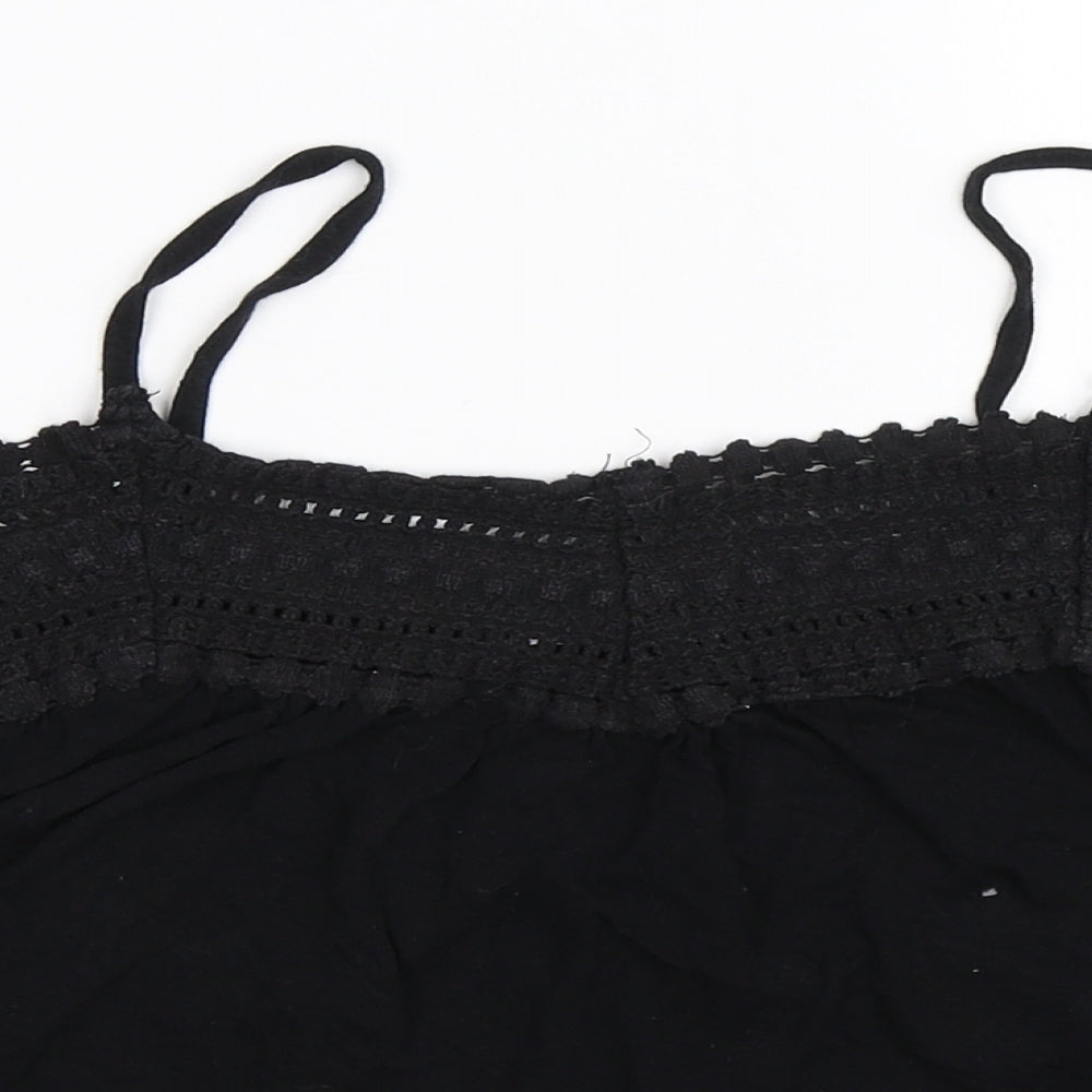 Lefties Womens Black   Cropped Tank Size M