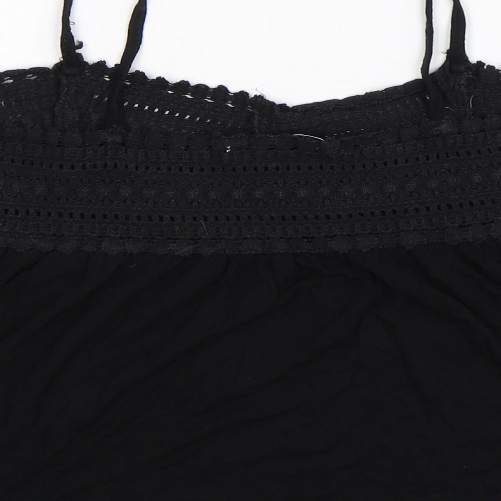 Lefties Womens Black   Cropped Tank Size M