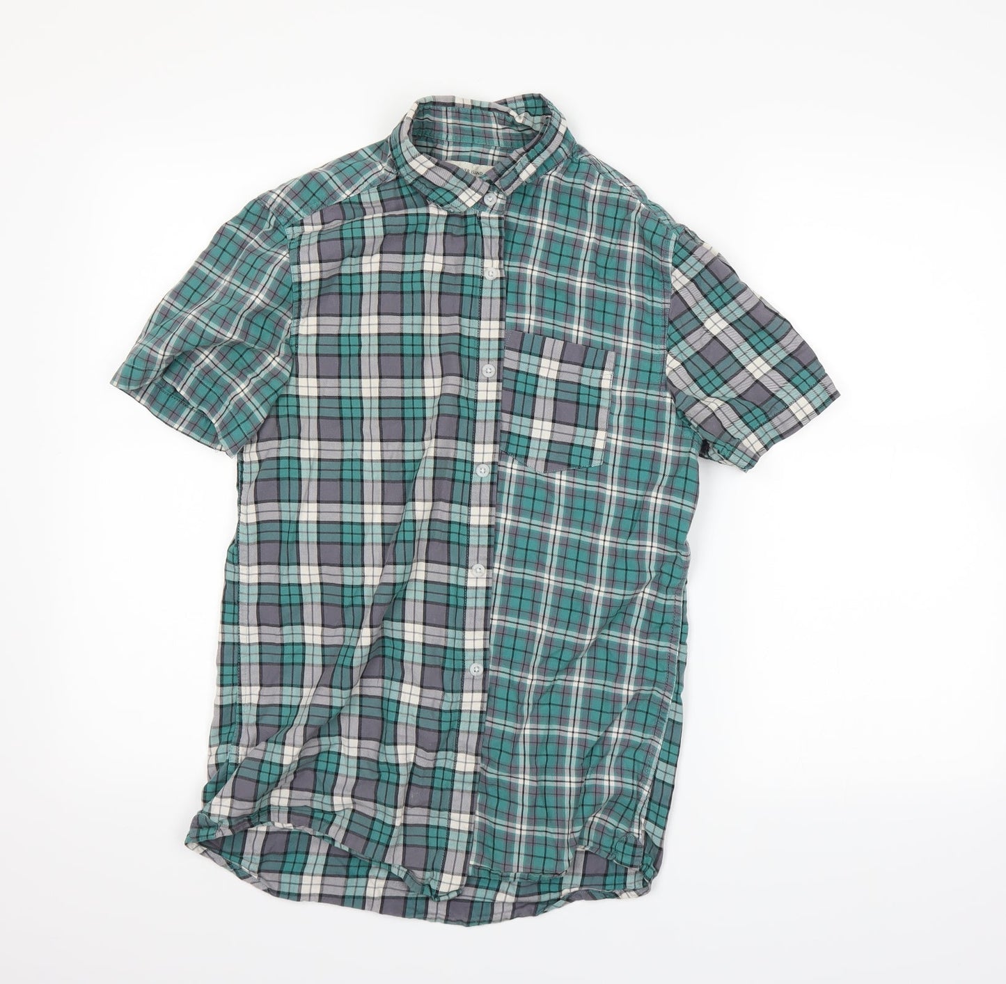 River Island Mens Green    Dress Shirt Size S