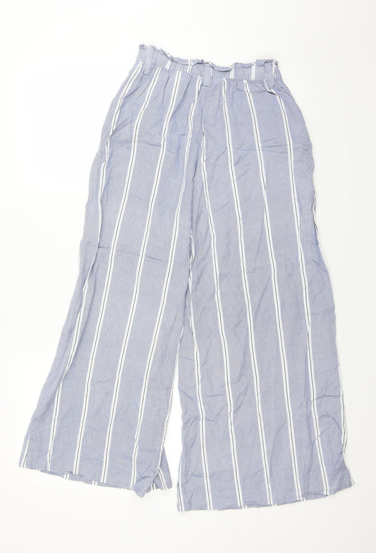 H&M Womens Blue   Trousers  Size 6 L23 in