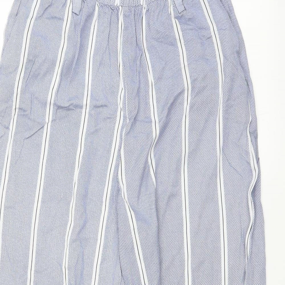 H&M Womens Blue   Trousers  Size 6 L23 in