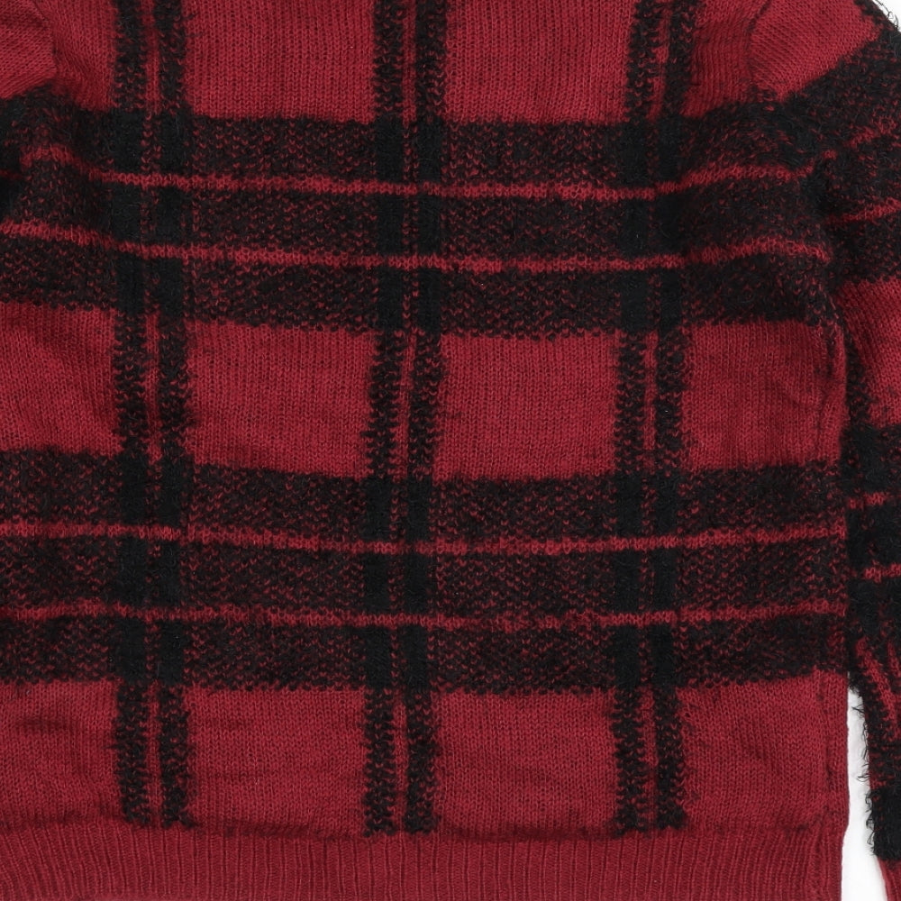 New Look Womens Red   Pullover Jumper Size 12