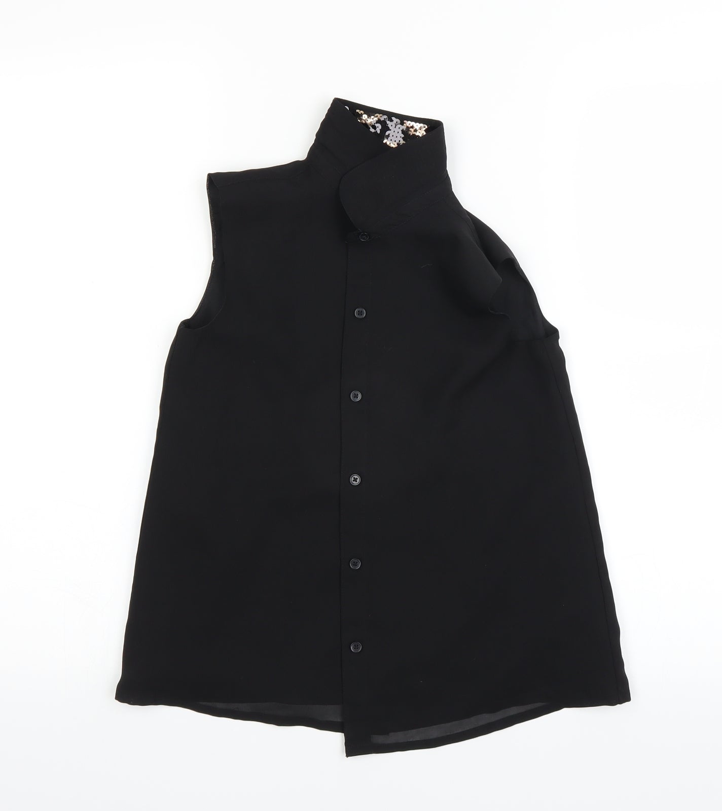 George Boys Black   Basic Button-Up Size 9-10 Years