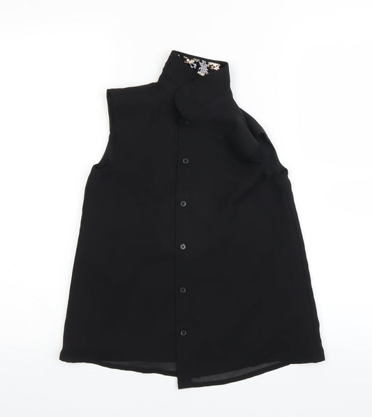 George Boys Black   Basic Button-Up Size 9-10 Years