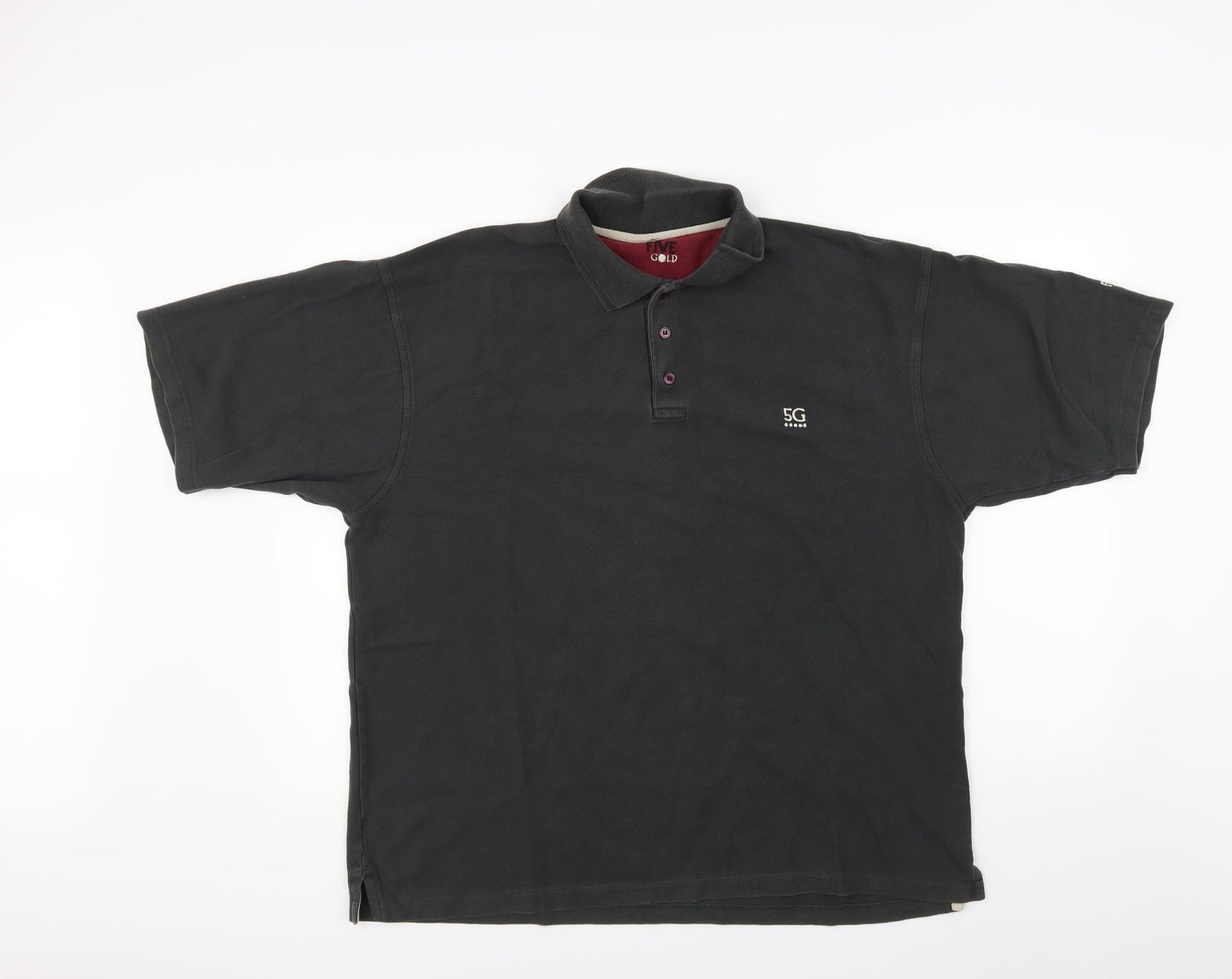 Five Gold Mens Green  Corduroy  Polo Size XL