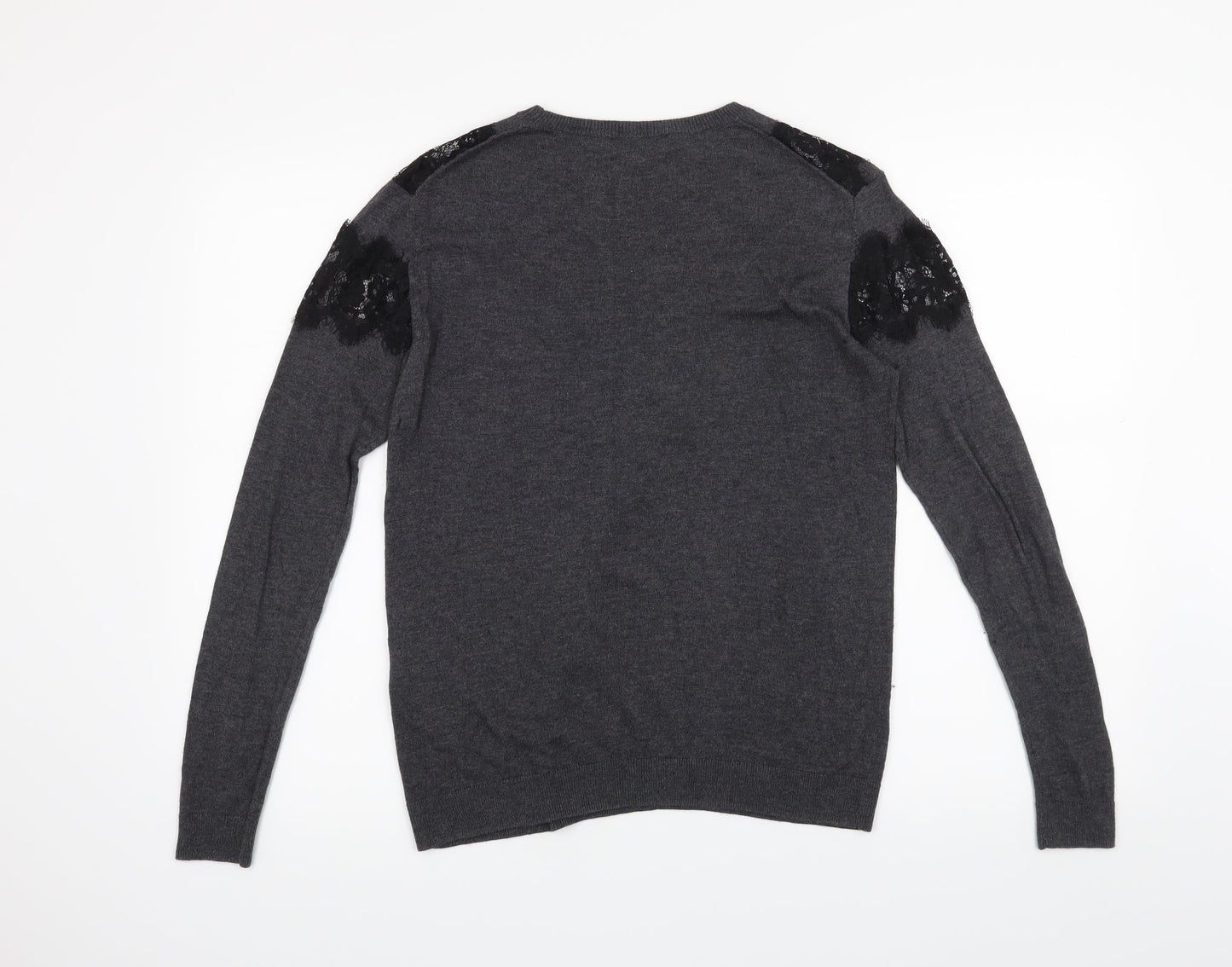 Warehouse Womens Grey   Pullover Jumper Size 6