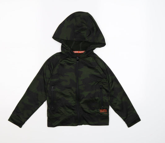 US Athletic Boys Green Camouflage  Jacket  Size 6 Years