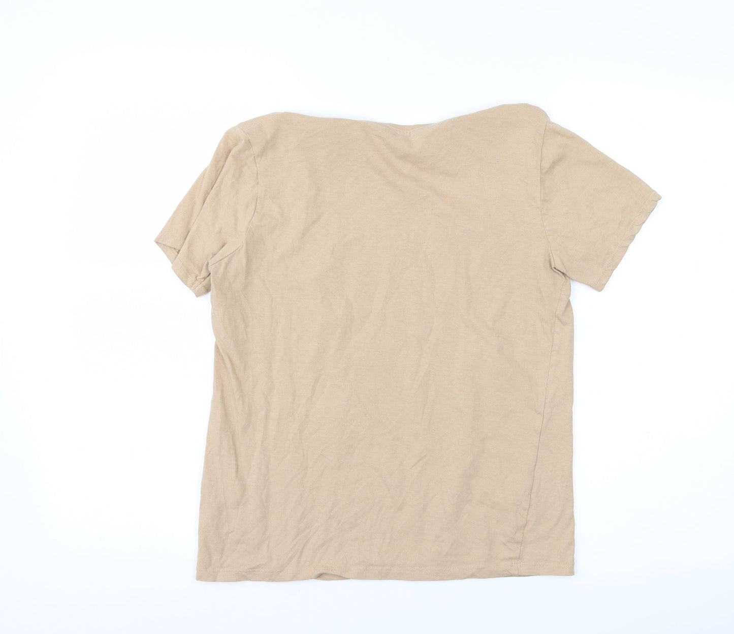 New Look Womens Brown   Basic T-Shirt Size 10  - love