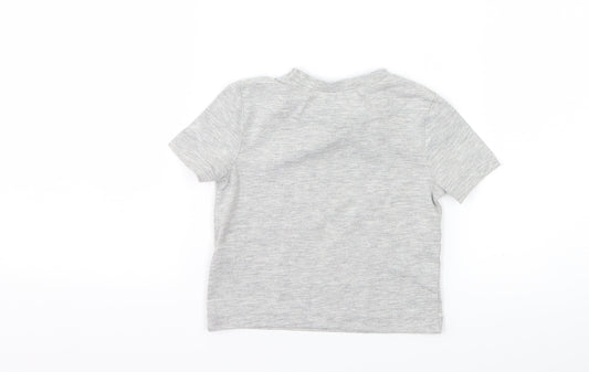 Very  Boys Grey   Basic T-Shirt Size 6-9 Months  - Little Brother
