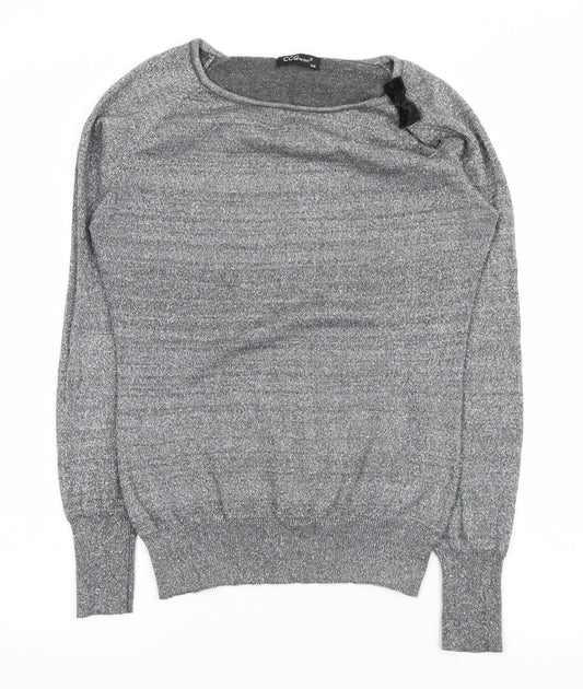 ccgperfect Womens Silver   Pullover Jumper Size S