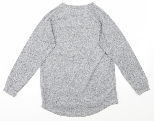 Tinkerbell Girls Grey   Pullover Jumper Size 12-13 Years  - pixie dust