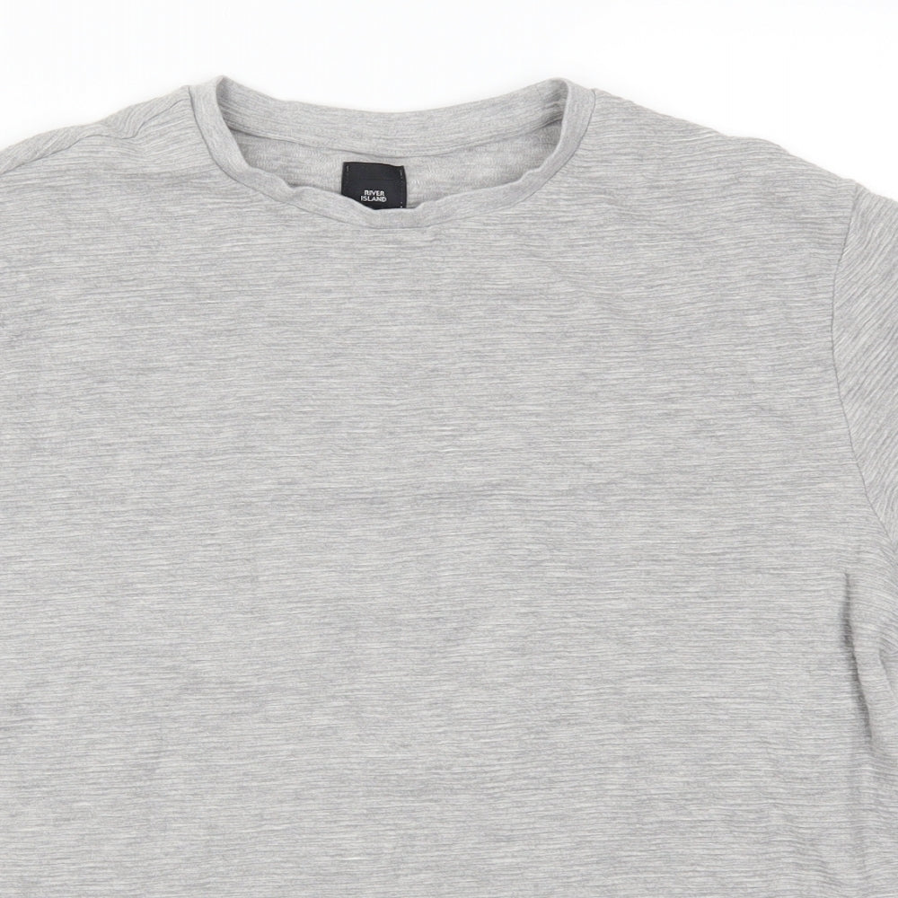 River Island Womens Grey   Basic T-Shirt Size M